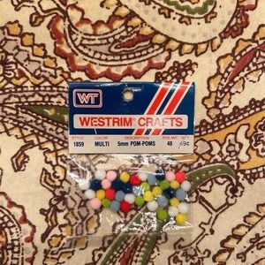 Westrim Crafts Multicolor Pom-Poms for Crafting and DIY Projects